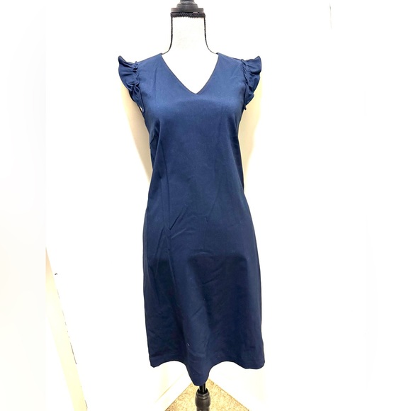 J. McLaughlin Navy A-Line dress - Picture 2 of 7